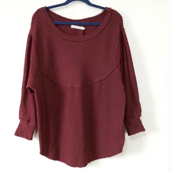 Free People Og long tee Cherry Cola color size L - Picture 4 of 6